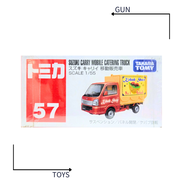 《GTS》TOMICA 多美小汽車 白盒 NO.57 鈴木 Carry 移動販賣車 串烤店 餐車 801252