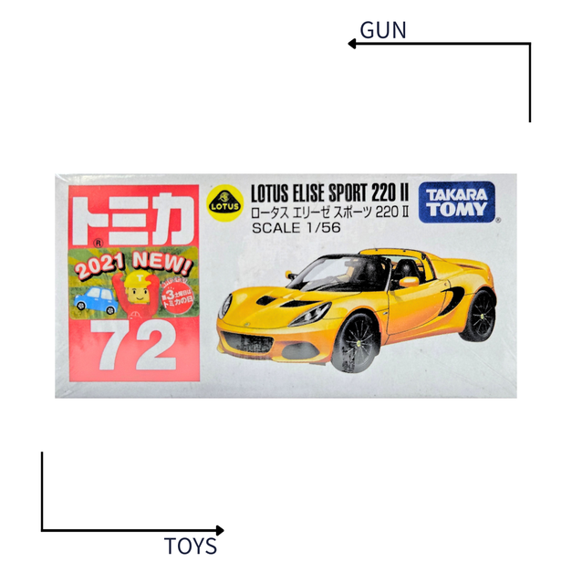 《GTS》TOMICA 多美小汽車 白盒 新車貼 NO.72 蓮花 ELISE SPORT 220 II 175629