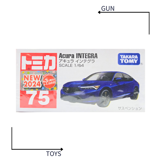 《GTS》TOMICA 多美小汽車 白盒 新車貼 NO.75 本田 Acura Integra 228400