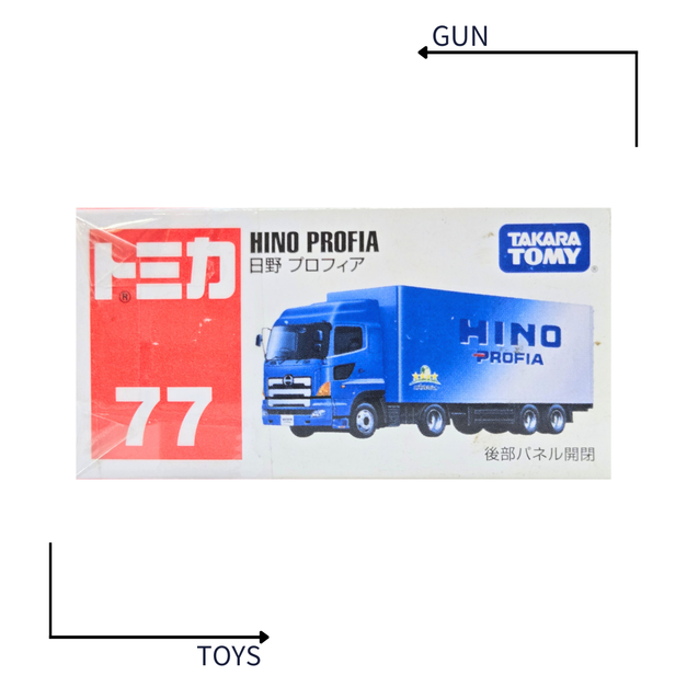 《GTS》TOMICA 多美小汽車 白盒 NO.77 日野 HINO PROFIA 貨車 702764