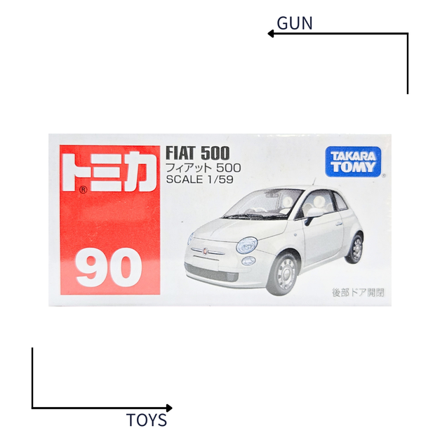 《GTS》TOMICA 多美小汽車 白盒 NO.90 飛雅特 500 FIAT 500 471011