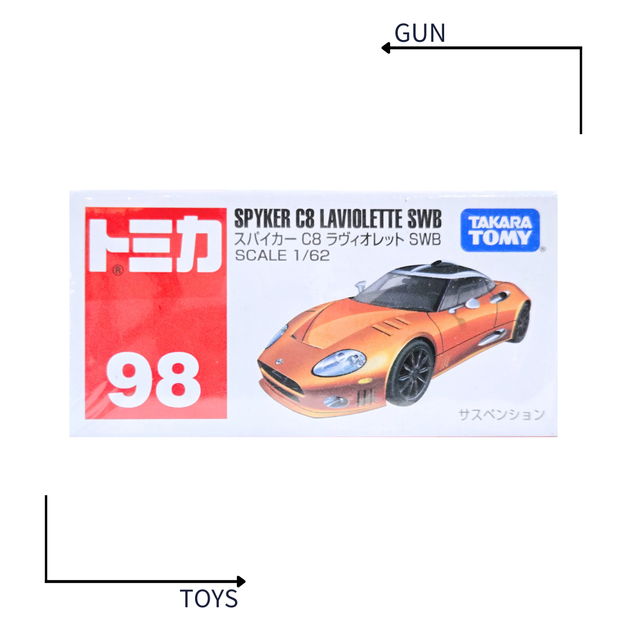 《GTS》TOMICA 多美小汽車 白盒 NO.98 Spyker C8 Laviolette SWB 472377