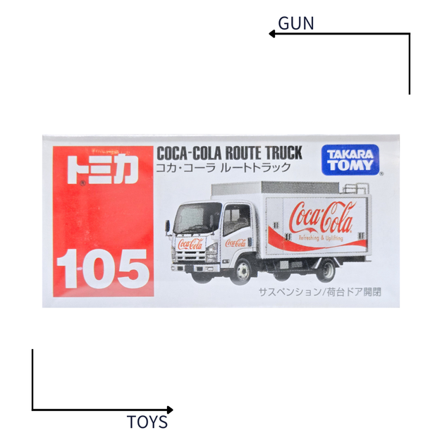 《GTS》TOMICA 多美小汽車 白盒 NO.105 可口可樂 運輸車 貨車 Route Truck  333630