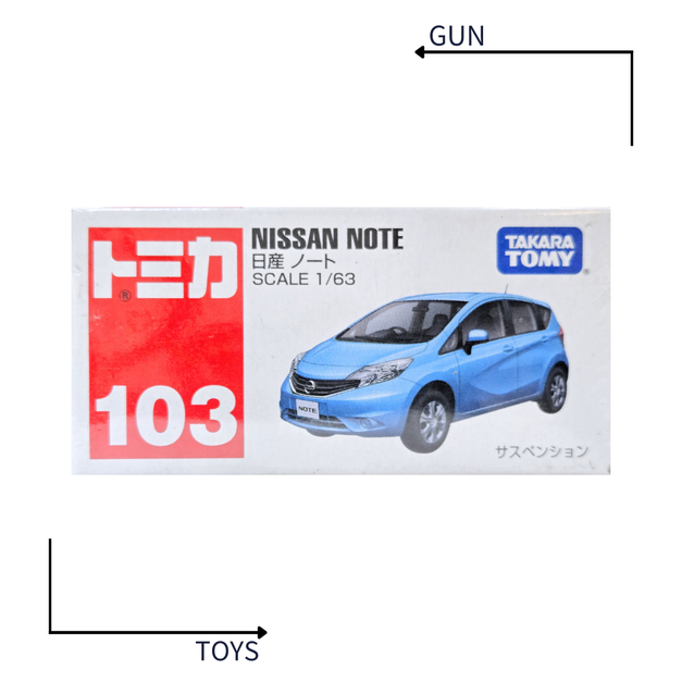 《GTS》TOMICA 多美小汽車 白盒 NO.103 日產 NISSAN NOTE 439080
