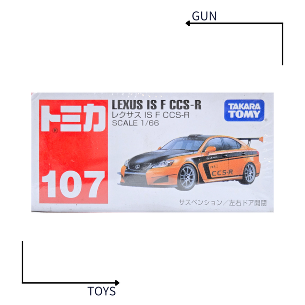 《GTS》TOMICA 多美小汽車 白盒 NO.107 Lexus IS F CCS-R 471004