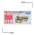 《GTS》TOMICA 多美小汽車 白盒 NO.118 豐田 Coaster 幼稚園 貓耳 校車 742265