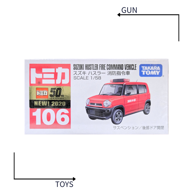 《GTS》TOMICA 多美小汽車 白盒 新車貼 NO.106 鈴木 SUZUKI 消防車 156680