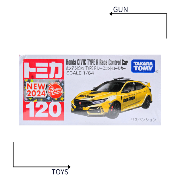 《GTS》TOMICA 多美小汽車 白盒 新車貼 NO.120 本田 Civic Type R 賽車導引車 917113