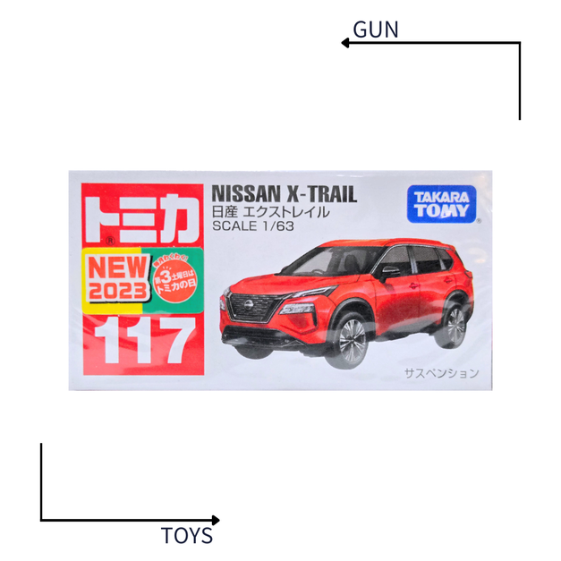 《GTS》TOMICA 多美小汽車 白盒 新車貼 NO.117 日產 Nissan X-TRAIL 228257
