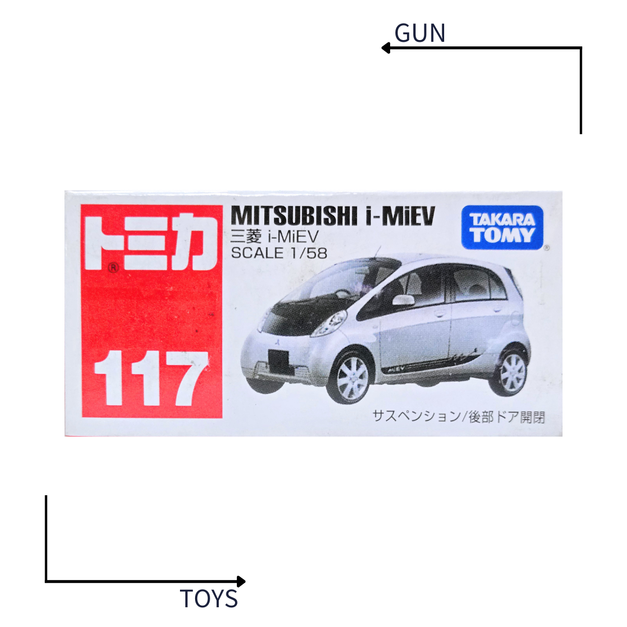 《GTS》TOMICA 多美小汽車 白盒 NO.117 三菱 MITSUBISHI i-MiEV 359333