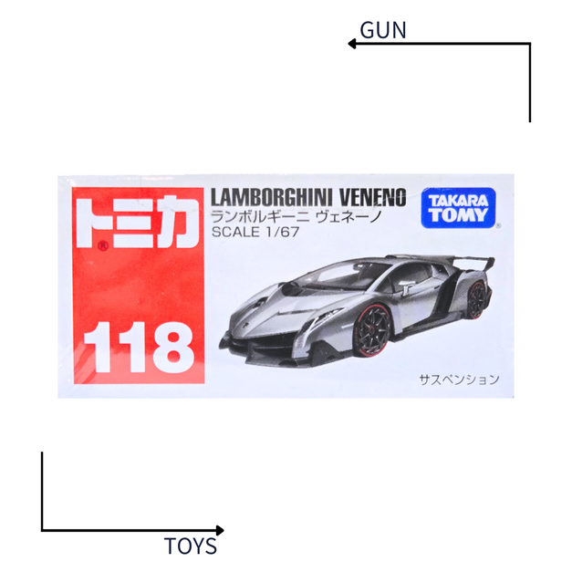《GTS》TOMICA 多美小汽車 白盒 NO.118 藍寶堅尼 LAMBORGHINI VENENO 801290