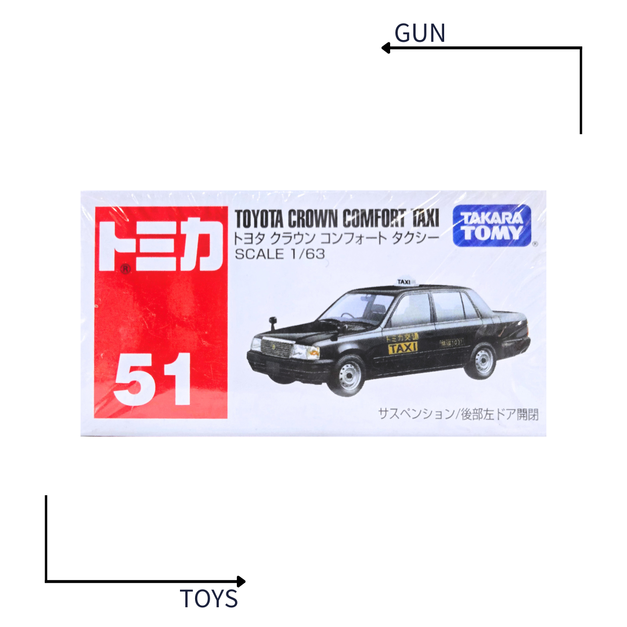 《GTS》TOMICA 多美小汽車 白盒 NO.51 豐田 Crown Comfort 計程車 746881