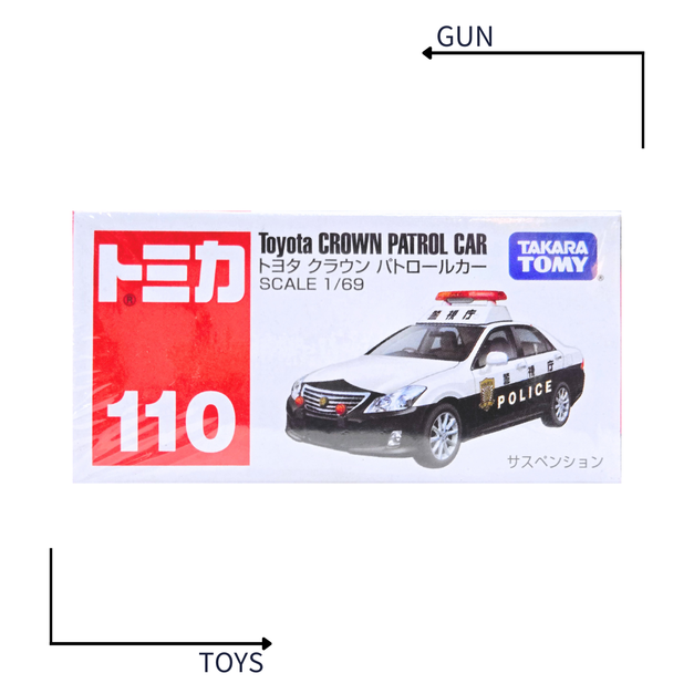 《GTS》TOMICA 多美小汽車 白盒 NO.110 豐田 Toyota CROWN 皇冠 警車 392705