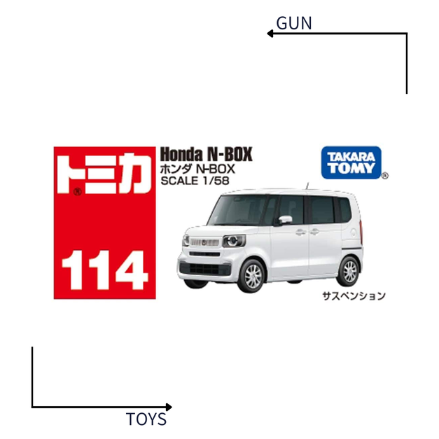 《GTS》TOMICA 多美小汽車 白盒 NO.114 本田 Honda N-BOX 229339