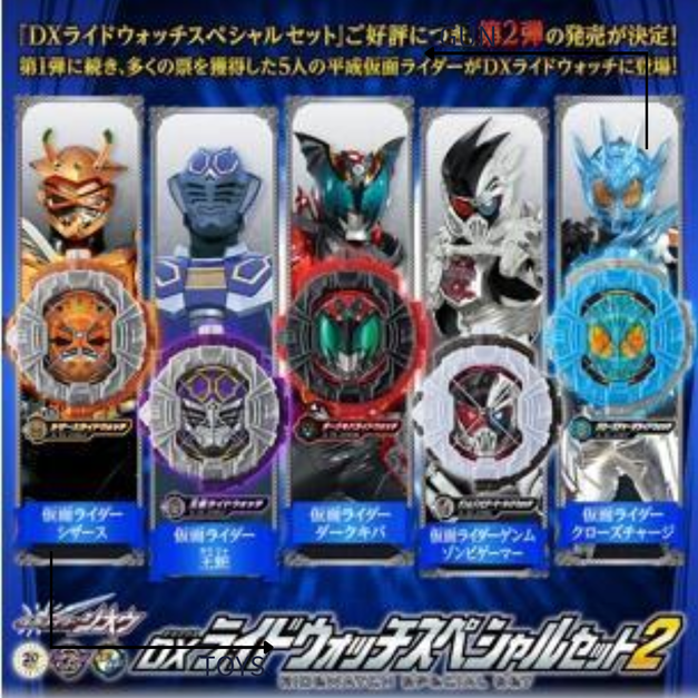 《GTS》免運 萬代 魂商 假面騎士 假面騎士 DX 騎士手錶精選套組 2 389408
