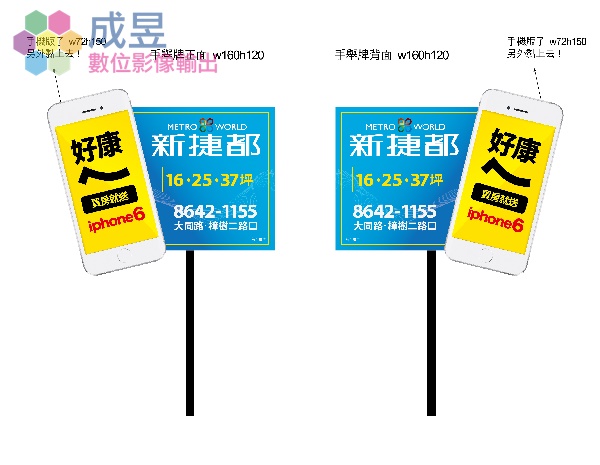 立體手舉牌 吸睛度上升50% 歡迎洽詢成昱數位
