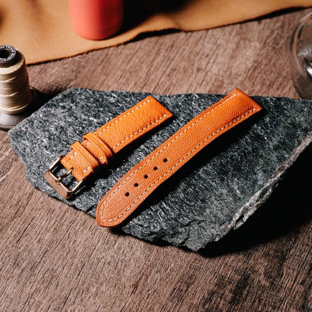 【法國羊皮】法國山羊皮 手縫經典錶帶・Apple Watch