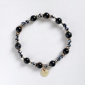 【黑金鎧甲】避邪防小人｜銀曜石黑髮晶鈦赫茲天然水晶手鏈｜14KGF黃銅_5