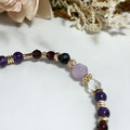 【小小的心願】 招財好氣色｜薰衣草紫晶石榴石天然水晶手鏈｜14KGF黃銅_3