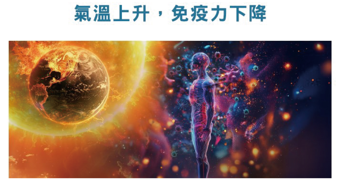教育傳遞-氣溫上升,免疫力下降
