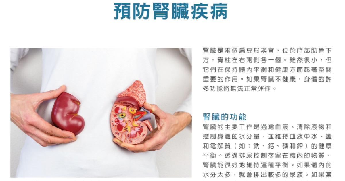 教育傳遞-預防腎臟疾病