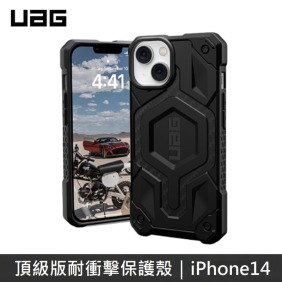UAG 頂級版 MagSafe 耐衝擊保護殼 適用於 iPhone 14/14 Plus/14 Pro/14 Pro Max - 碳黑