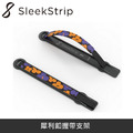 SleekStrip 犀利釦握帶支架-經典款-亮黑框x搖滾鮮花