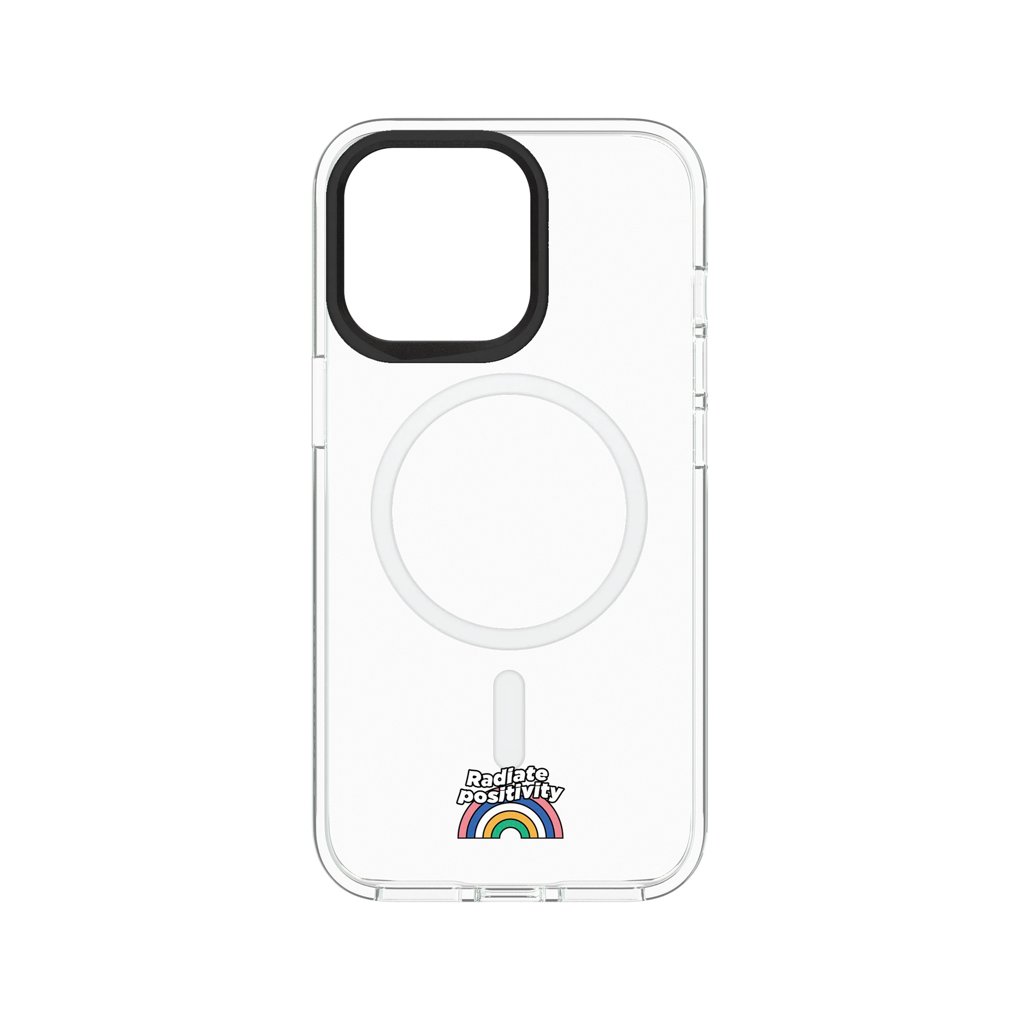 犀牛盾Clear(MagSafe兼容)防摔背蓋手機殼【獨家設計款】-Rainbow2