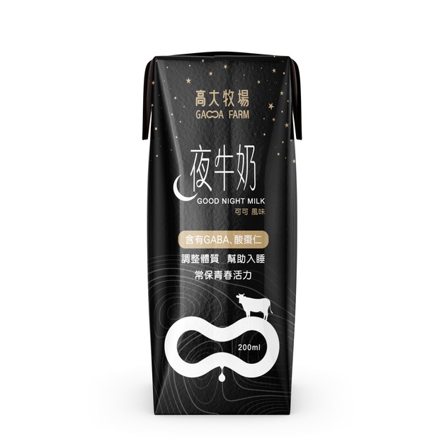 高大牧場 夜牛奶200mL (24入/箱)