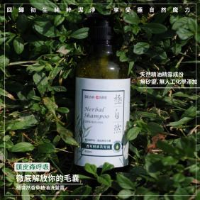 【極自然】香草精油洗髮露 不含矽靈洗髮精推薦