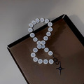 十字星反光珍珠項鍊_4
