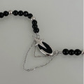 黑串珠星芒項鍊_3
