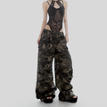 迷彩闊腿工作褲_5