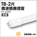 T8-2尺9W-微波感應燈管