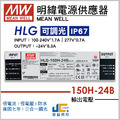 HLG-150H-24B調光驅動器、恆流恆壓輸出、三合一調光、防水係數IP67_1