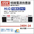 HLG-240H-24調光驅動器、恆流恆壓輸出、三合一調光、防水係數IP67_1