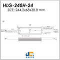HLG-240H-24調光驅動器、恆流恆壓輸出、三合一調光、防水係數IP67_2