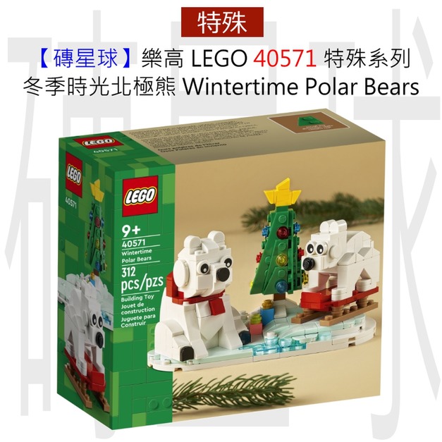 【磚星球】樂高 LEGO 40571 特殊系列 冬季時光北極熊 Wintertime Polar Bears