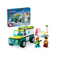 【磚星球】樂高 LEGO 60403 城市系列 緊急救護車和單板滑雪者 Emergency Ambulance and Snowboarder_1