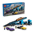 【磚星球】樂高 LEGO 60408 城市系列 汽車運輸車和跑車 Car Transporter Truck with Sports Cars_1