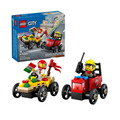 【磚星球】樂高 LEGO 60458 城市系列 披薩vs.消防車賽車套裝 Pizza vs. Fire Truck Race Car Pack_1
