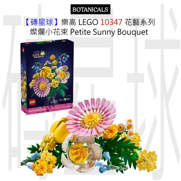 【磚星球】樂高 LEGO 10347 花藝系列 燦爛小花束 Petite Sunny Bouquet