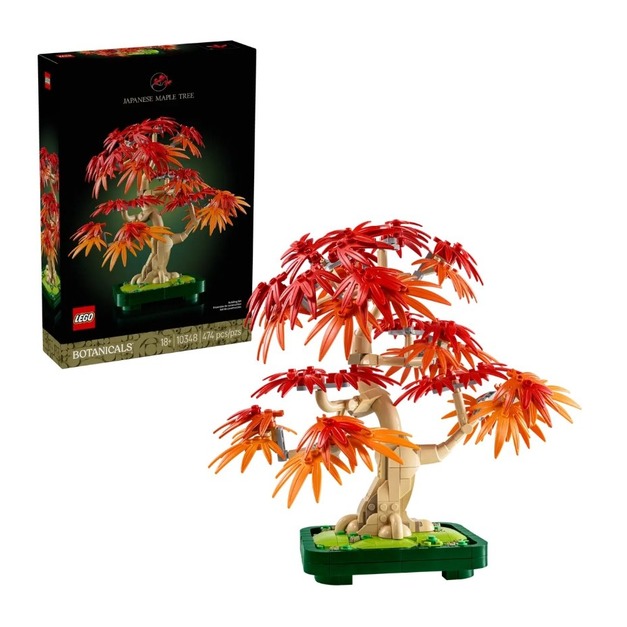 【磚星球】樂高 LEGO 10348 花藝系列 日本紅楓盆景 Japanese Red Maple Bonsai Tree