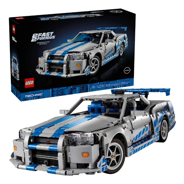 【磚星球】樂高 LEGO 42210 動力科技 玩命關頭2日產SkylineGT-R R34 2 Fast 2 Furious Nissan Skyline GT-R (R34) Car