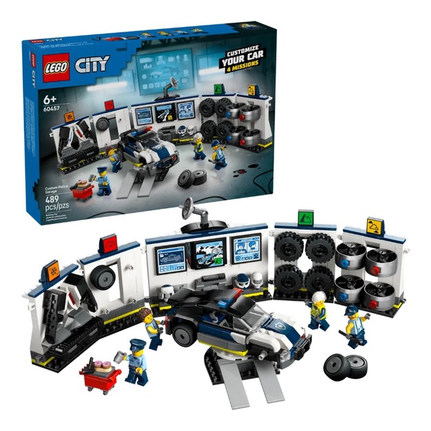 【磚星球】樂高 LEGO 60457 城市系列 客製化警車車庫 Custom Police Car Garage