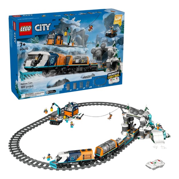 【磚星球】樂高 LEGO 60470 城市系列 探險家的北極特快車 Explorers' Arctic Polar Express Train