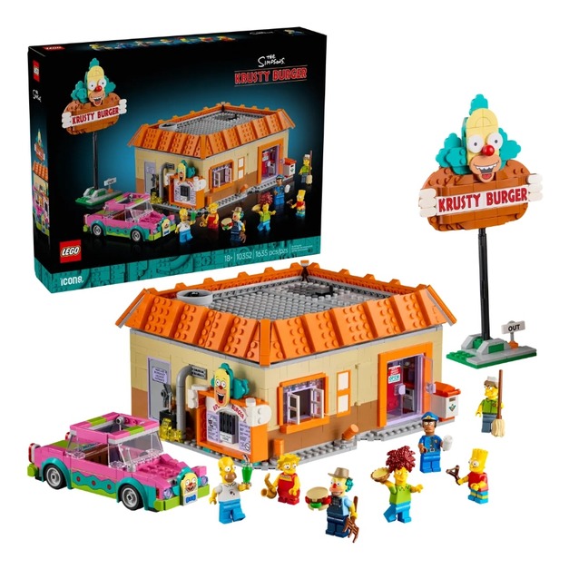 【磚星球】樂高 LEGO 10352 ICONS™ 辛普森家庭：庫斯提漢堡 The Simpsons™: Krusty Burger