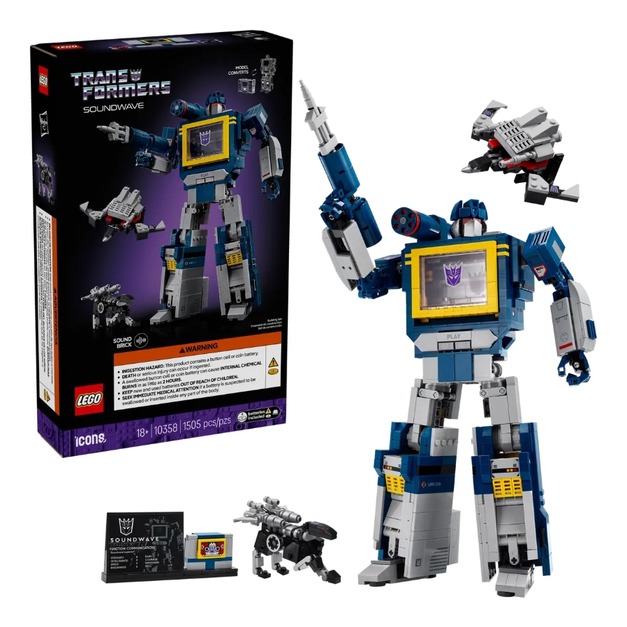 【磚星球】樂高 LEGO 10358 ICONS™ 變形金剛：音波 Transformers Soundwave