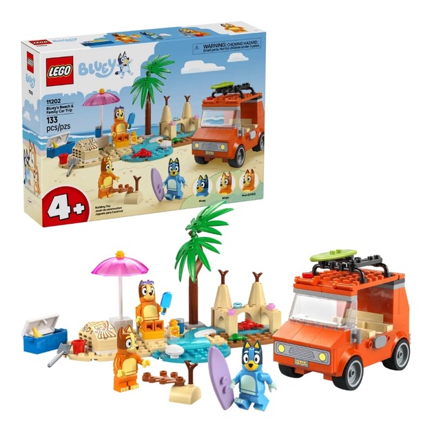 【磚星球】樂高 LEGO 11202 布麗系列 布麗的海灘和家庭汽車之旅 Bluey's Beach & Family Car Trip
