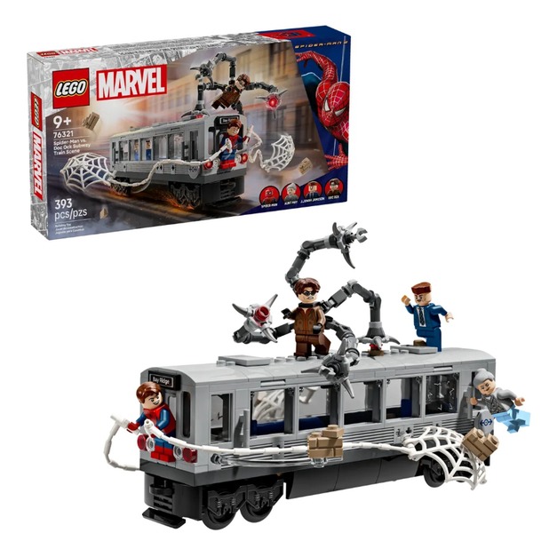 【磚星球】樂高 LEGO 76321 漫威系列 蜘蛛人大戰八爪博士地鐵列車場景 Spider-Man vs. Doc Ock Subway Train Scene